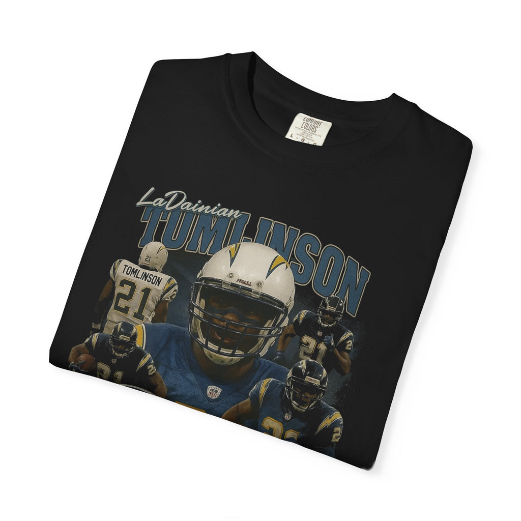 LaDainian Tomlinson Bootleg Tee | Vintage 90s Style Chargers Shirt | Retro Football Graphic Unisex