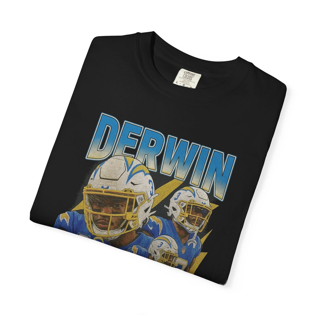Derwin James T-shirt Bootleg Tee | Los Angeles Chargers Retro Football Shirt