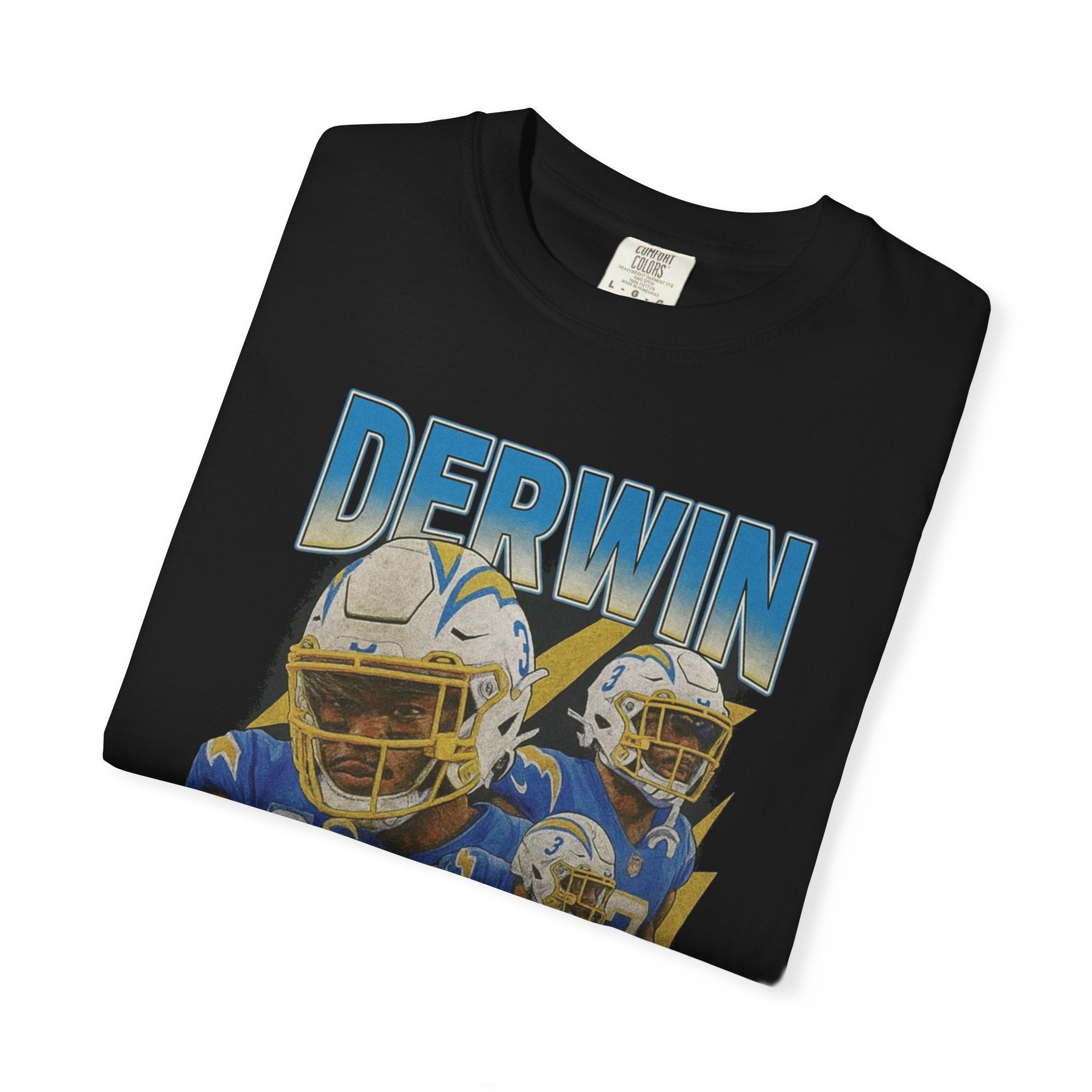 Derwin James T-shirt Bootleg Tee | Los Angeles Chargers Retro Football Shirt