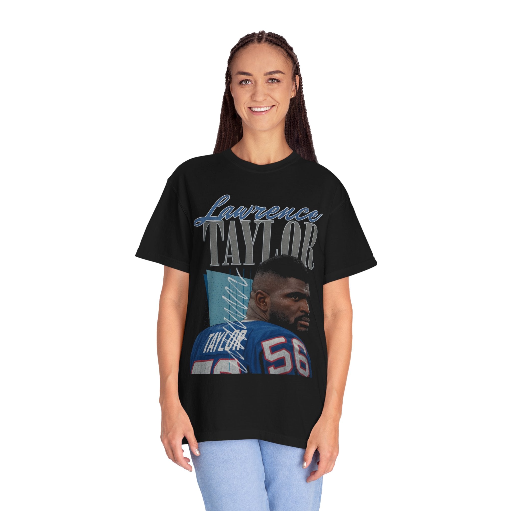 Vintage Lawrence Taylor Retro Football Tee | Distressed Sports Graphic Shirt | Bold Throwback Fan Apparel