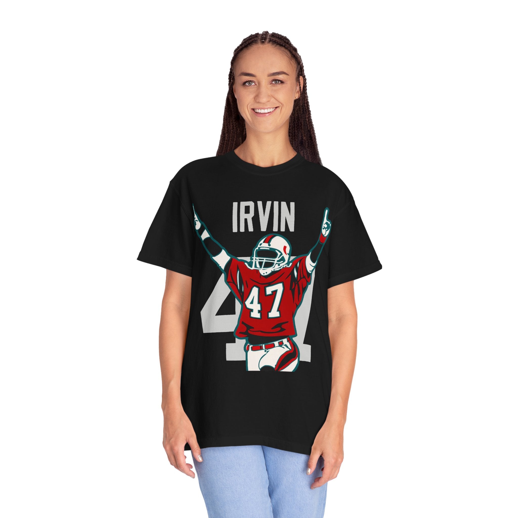 Vintage Miami 47 Football Shirt Retro Irvin-Inspired Hurricanes Tee, Throwback College Graphic